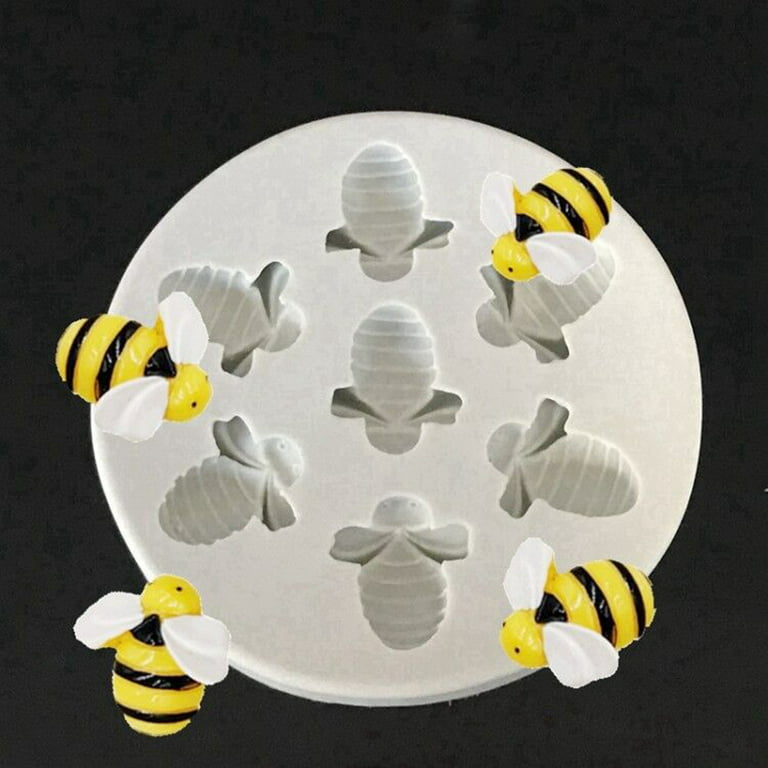 7 Cavity Bumble Bee Silicone Mold For Chocolate Mold For Cupcake