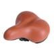 thumbnail image 4 of Asiento de bicicleta cómodo para mujeres y hombres, sillín de bicicleta ancho, cojín suave de repuesto para bicicleta con ajuste universal que absorbe Marrón, 4 of 8