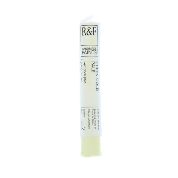 R&F Handmade Paints Pigment Stick, 38ml, Green Gold Pale