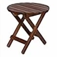 thumbnail image 3 of Shine Company Table d'Appoint Ronde Pliante en Bois Massif, Petite Table de Patio Adirondack Extérieure, Chêne, 3 of 4