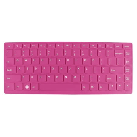 Uxcell Notebook Keyboard Protector Film Skin Cover Fuchsia for Lenovo U300S/Z400/M490