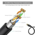 thumbnail image 4 of Cat8 Ethernet Cable 1FT 2-Pack, High Speed Ethernet Cable Cat 8 SFTP Internet Network Patch Cord Short Cable 40Gbps 2000Mhz for Patch Panel, Home Network, Cable Management, Router, Modem, 4 of 6