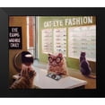 thumbnail image 2 of Heffernan, Lucia 23x20 Black Modern Framed Museum Art Print Titled - Feline Optical, 2 of 5