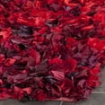 thumbnail image 6 of SAFAVIEH Rio Cassandra Confetti Polyester Shag Area Rug, Red/Multi, 2'6" x 4', 6 of 7