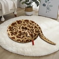 thumbnail image 4 of Milaget Jouet Serpent Réaliste avec Langues Rouges Serpent Long Halloween Effrayer Accessoires Serpent Brun 200cm, 4 of 9