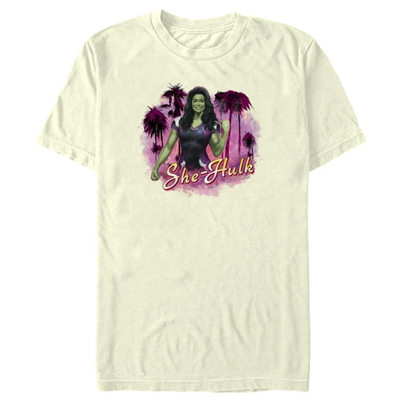 Men's She-Hulk: Attorney at Law Hero Pose  Graphic Tee Beige 3X Large