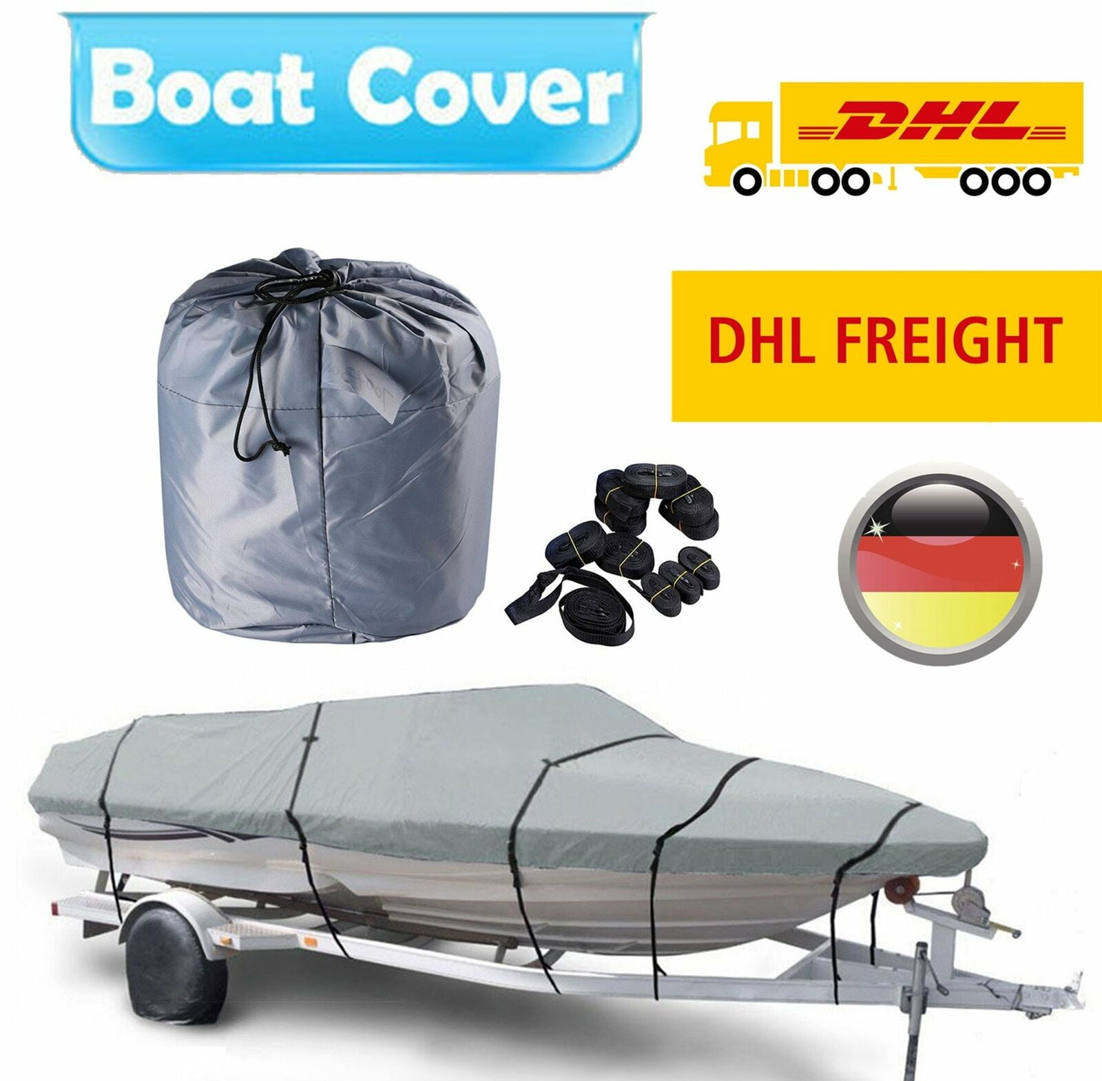 heavy duty waterproof boat cover pontoon / v-hull fishing