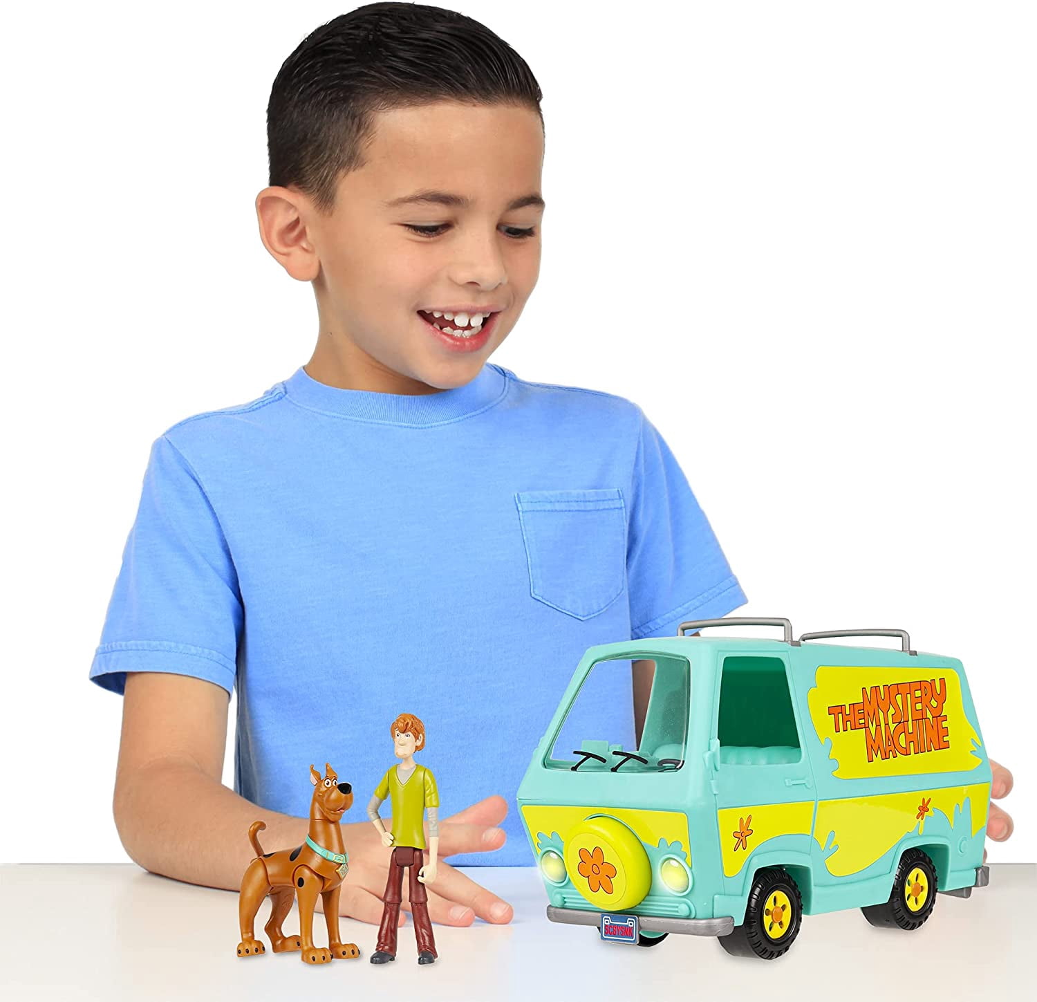Scooby Doo Mystery Machine - Lights and Sounds - Includes 2 Figures