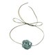 thumbnail image 1 of Gargantilla floral de terciopelo hecha a mano con diseño de cordones ajustables de 2 piezas, elegante collar de verano para bodas, fiestas y vacaciones, 1 of 5