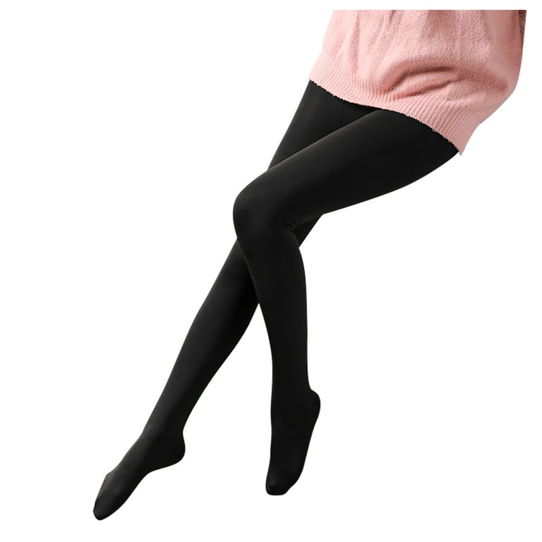 Knosfe Fleece Lined Maternity Leggings Thermal Cold Weather Woman Pants  Winter Warm Tights for Women Thick Opaque 2023 Pantyhose