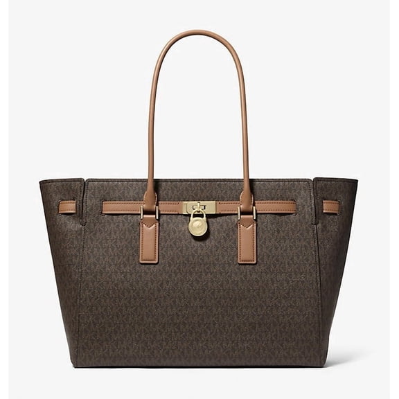 Michael Kors  Womens Hamilton Moderne Large Signature Logo Tote Bag