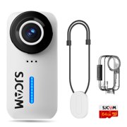 SJCAM C110+ 4K30FPS Action Camera Ultra HD with EIS, 170 Degree Wide Angle 98FT Waterproof Camera (White)
