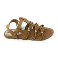 thumbnail image 2 of Victoria K Women's Gladiator Multi Braid With Gold Trim Sandals, 2 of 5