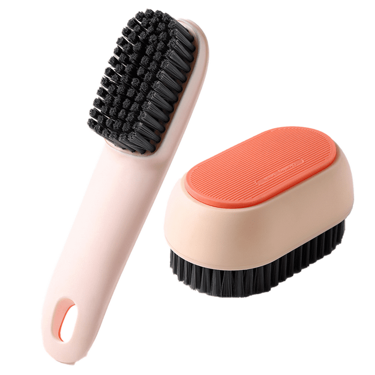 Cleaning Brush Household Small Laundry Brush for Soft Bristle Scrub Clothes  Shoe Underwear Fabric Hand Cleaning Brush（2pcs）