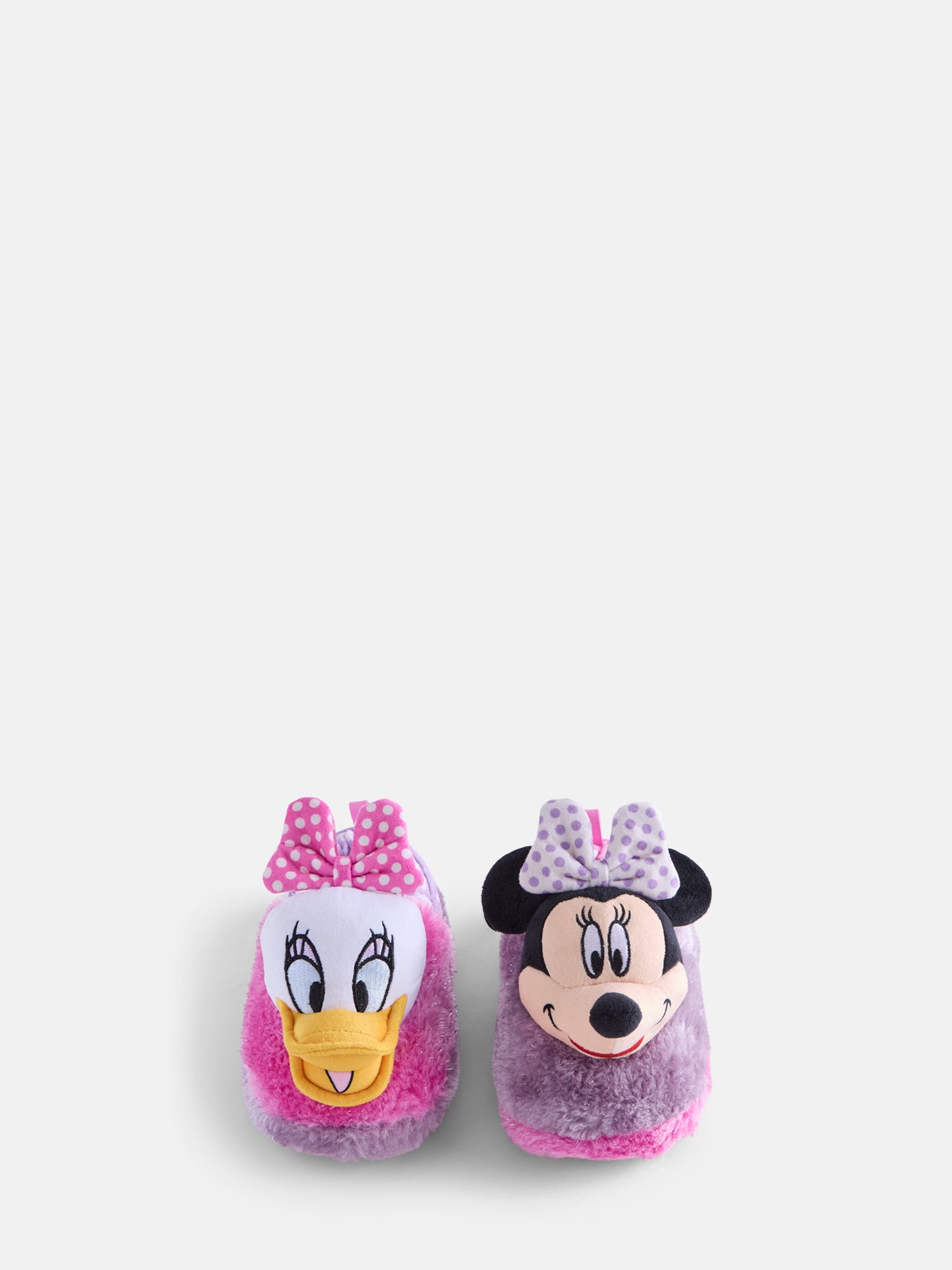 Disney Toddler Girls Minnie Mouse and Daisy Duck Slip On Slippers