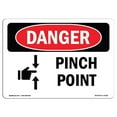 thumbnail image 1 of SignMission OS-DS-A-1824-L-1528 18 x 24 Po Signe de Danger OSHA - Point de Pincement, 1 of 1