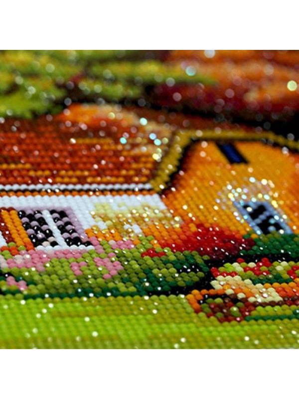 VKTECH 5D DIY Full Drill Diamond Painting Beauty Cross Stitch Embroidery Craft Kits Wall Art Needlework Rhinestones Mosaic Set Home Decor 11.81x11.81