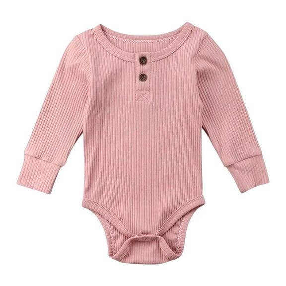 Boys Bodysuits Soft Long Sleeve Ribbed Romper Comfortable Outfit for Everyday and Outdoor Adventures