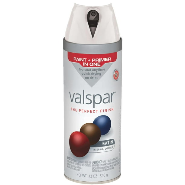 Valspar 85001 Satin White Spray Paint 12 oz
