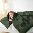 thumbnail image 4 of jejeloiu Green Camo Camouflage Twin Comforter Sets,Farmhouse Rustic Bedding Set For Teens Kids Reversible 2-Piece, 4 of 8