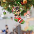 thumbnail image 5 of Adornos colgantes navideños para perros en 2D, adornos decorativos de dibujos animados para árbol de Navidad, colgantes de acrílico con forma de perro o gato para cachorros, 5 of 5