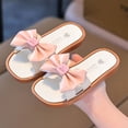 thumbnail image 2 of Mepaouo Girl's Dress Flat Sandals Bow Casual Slip on Summer Beach Shoes Comfortable Toddler Slippers, 2 of 6