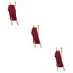 thumbnail image 3 of Qarigey de mujer de cintura alta Casual otoño fácil de combinar transpirable plisado hogar viaje niñas faldas ropa XS rojo Type1 NO1, 3 of 6