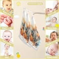 thumbnail image 3 of SKYSONIC 5 PCS Watercolor Halloween Castle Baby Muslin Washcloths, Autumn Pumpkins Face Towel Burp Cloths Ultrasoft Absorbent Cotton Bath Wipes Towels for Newborn Boys Girls, 3 of 7