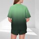 thumbnail image 3 of Pijama informal holgado con estampado de cuello redondo y manga corta para mujer, de poliéster, 3 of 5