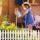 thumbnail image 4 of Sets White Plastic Fence Durable Garden Picket Fence Useful Lawn Edging, 4 of 5