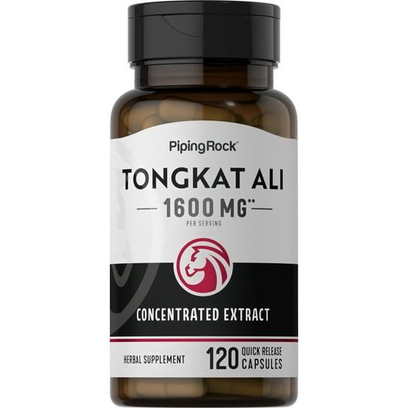 Longjack Tongkat Ali 1600 mg | 120 Capsules | Supplement for Men and Women | by Piping Rock