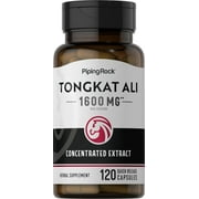 Longjack Tongkat Ali 1600 mg | 120 Capsules | Non-GMO, Gluten Free Supplement | By Piping Rock