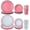 Red 60, variant on Disposable Tableware Set, Paper Plates, Bowls and Cups with Red Plaid Pattern, Thickened Cut-Resistant, Leak-Proof and Microwave Safe for Party, BBQ, Picnic and Family Use