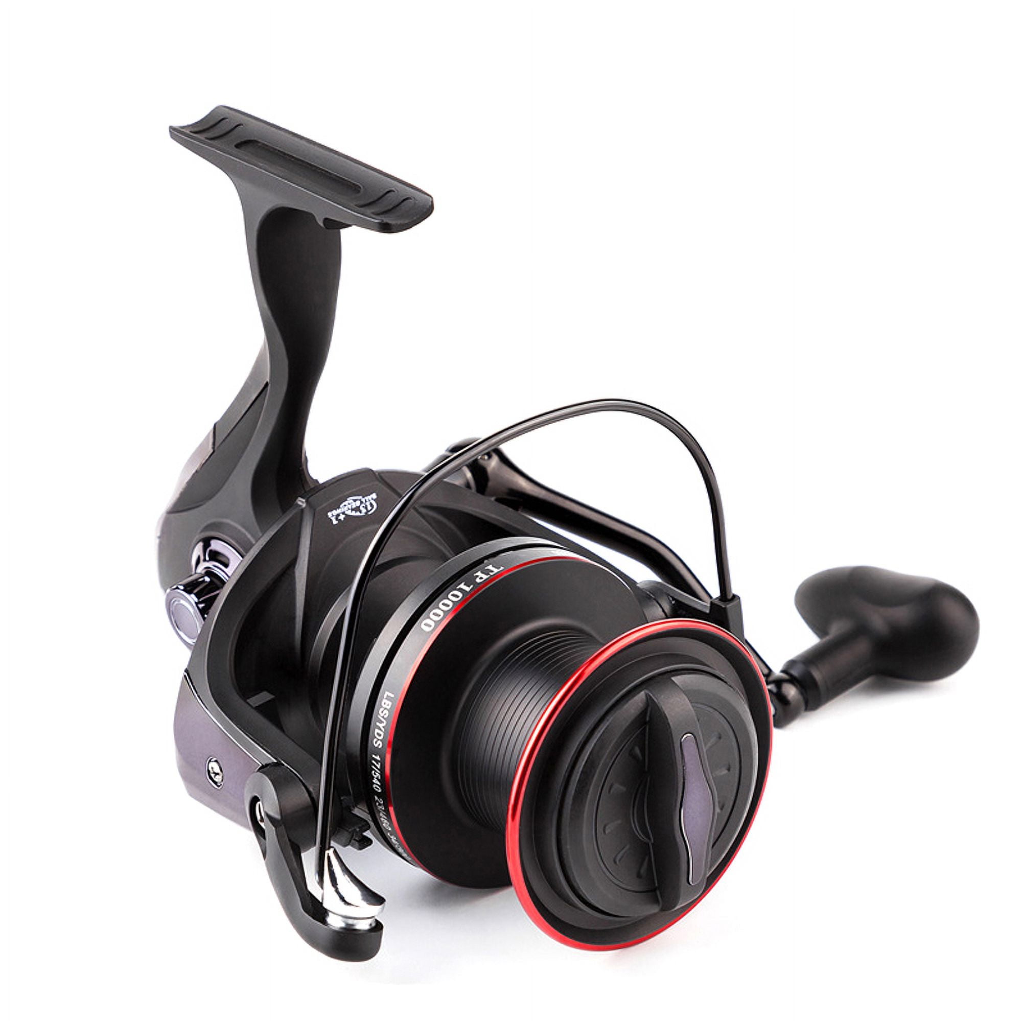 New Big Spool Reel 8000 9000 10000 Series Long Casting Spinning Fishing Reels 4.1:1 Catch Fish for Carp Feeder Fishing Wheel