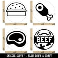 thumbnail image 2 of Meat Lovers Beef Steak Burger Food Rubber Stamp Set for Scrapbooking Crafting Stamping - Mini 1/2 Inch, 2 of 7