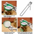 thumbnail image 3 of 5 Counts Jar Opener for Weak Hands, Multifunctional Adjustable Can Opener, Stainless Steel Jar Lid Opener Bottle Opener Tool for Seniors with Arthritis, Manual Jar Gripper for Kitchen, 3 of 6