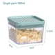 thumbnail image 2 of Recipientes herméticos para almacenamiento de alimentos de cocina, recipientes de plástico transparente para cereales, café, frutos secos, pasta (300 ml), 2 of 6