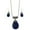 Lapis Lazuli, variant on Tear Drop Shaped Natural Gemstones Necklace Earring Set