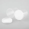 thumbnail image 4 of 10 Pcs 100ml Tasses de Mesure de Médicaments avec Couvercles Blancs Capuchon Récipient Transparent, 4 of 11