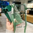 thumbnail image 3 of Funda para iPhone 16 Pro Max con correa, Lindo Patrón de Brillo Brillante de Oso de Dibujos Animados con Brillo de cordón Cruzado para Mujeres y Niñas, Funda Suave de TPU a prueba de golpes, 3 of 6