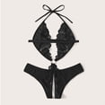 thumbnail image 4 of Sous-vêtements Intimes Femme Dentelle Col en V Profond Justaucorps une-Pièce, 4 of 6