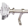 thumbnail image 2 of 2 Pack 3/4" Diameter Standard Decorative Window Curtain Rod, Adjustable Curtain Rod for Windows , Acrylic Square Finials, 2 of 6