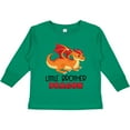 thumbnail image 3 of Inktastic Little Brother Cute Red and Orange Dragon Boys Long Sleeve Toddler T-Shirt, 3 of 5