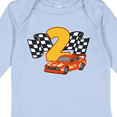 thumbnail image 4 of Inktastic Number Two Race Car Boys or Girls Long Sleeve Baby Bodysuit, 4 of 5