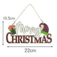 thumbnail image 3 of Merry Christmas Wooden Letters Welcome Hanging Decoration The Birth of Jesus Blessing Ornament Christmas Holiday Wall Window Decoration, 3 of 3
