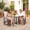 Brown and Beige, variant on Outsunny Gliding Lounger Chair Set of 2, Outdoor Swinging Chairs with Smooth Rocking Arms and Lightweight Construction for Patio Backyard, Black