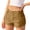 Brown #031, variant on Womens Jean Shorts Summer Stretch Low Rise Wide Leg Cargo Shorts with Pockets Y2k Lightweight Streetwear Mini Short, 2XL