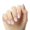 thumbnail image 2 of KISS Classy French Tip Press On Nails, Players, White Ombre, Short Oval, 28 Count, 2 of 10