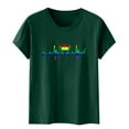 thumbnail image 3 of RKSTN T-Shirts Fierté Femmes T-Shirts Graphiques Arcs-en-Ciel T-Shirts LGBT T-Shirts Décontractés Col Rond Manches Courtes Hauts, 3 of 3