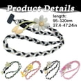 thumbnail image 3 of Trendy Woven Phone Lanyard with Crossbody Strap, Universal Phone Neck Strap with Clip for All Phones, 3 of 5